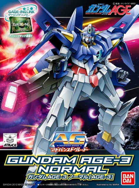 AG 1/144 Gundam AGE-3 Normal [Super Clear Ver.]