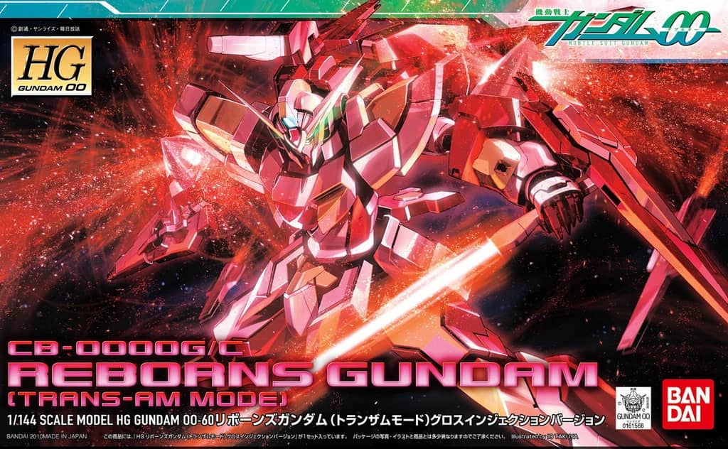HG 1/144 CB-0000G/C Reborns Gundam (Trans-Am Mode) Gloss Injection Ver.