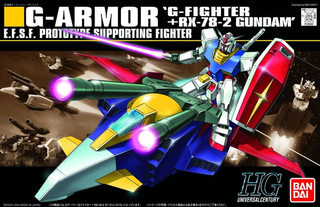 HGUC 1/144 G-Armor (G-Fighter + RX-78-2 Gundam)