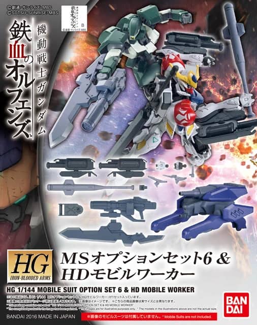 HG 1/144 MS Option Set 6 & HD Mobile Worker