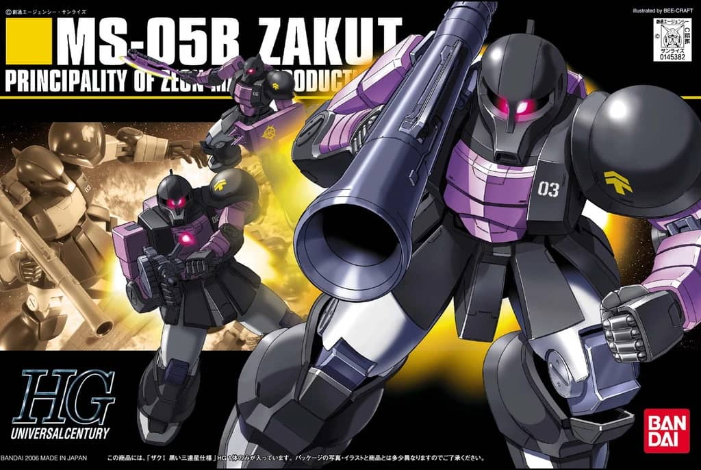 HGUC 1/144 MS-05B Zaku I (Black Tri-Stars Type)