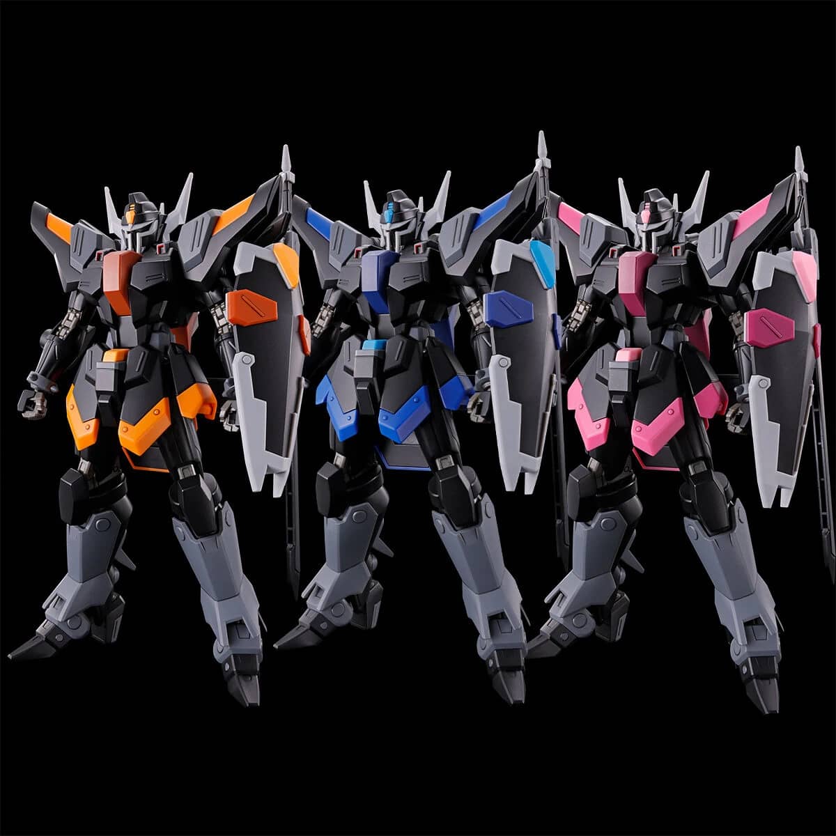HG 1/144 Black Knight Squad Rud-ro.A (Redelard Custom & Daniel Custom & Liu Custom Set)