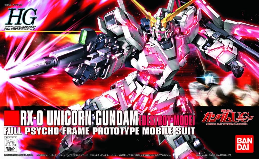 HGUC 1/144 RX-0 Unicorn Gundam (Destroy Mode)