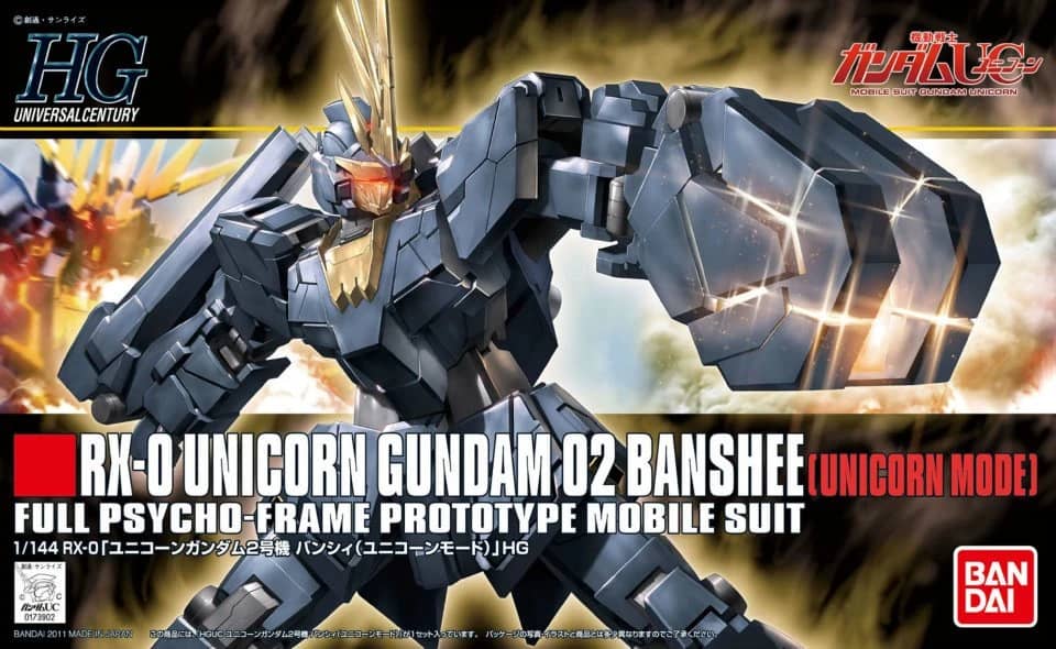 HGUC 1/144 Unicorn Gundam 02 Banshee (Unicorn Mode)