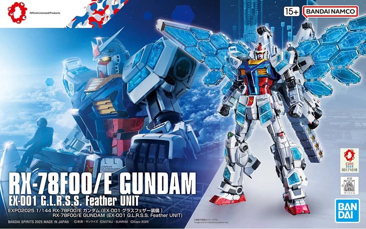 EXPO2025 1/144 RX-78F00/E Gundam (EX-001 G.L.R.S.S. Feather UNIT)