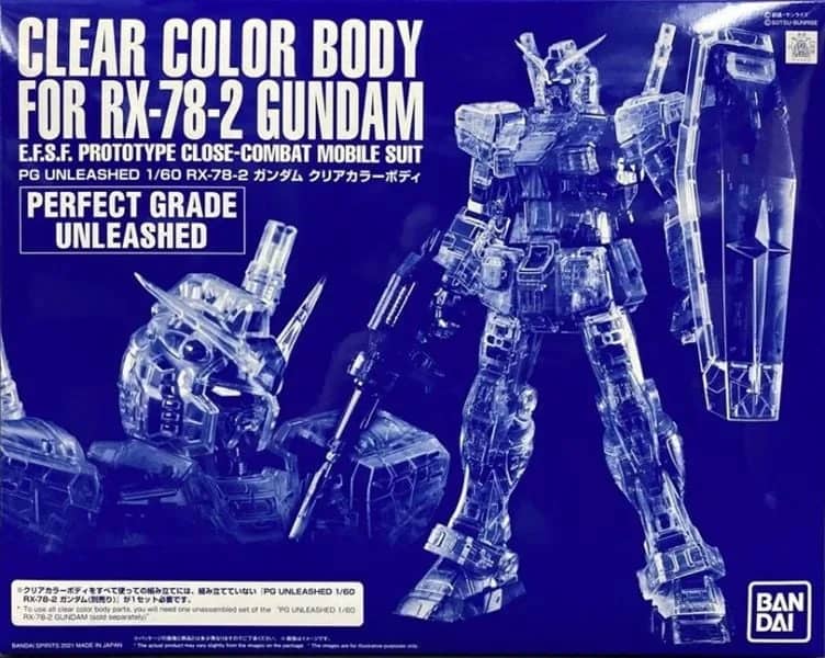 PG UNLEASHED 1/60 RX-78-2 Gundam Clear Color Body
