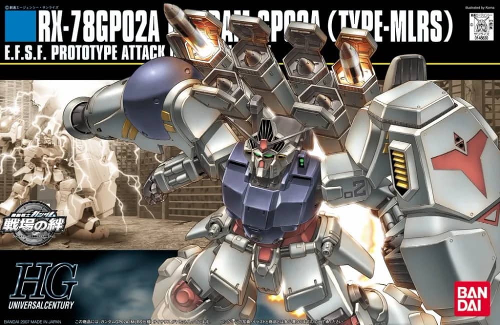 HGUC 1/144 RX-78GP02A Gundam GP02A (Type-MLRS)