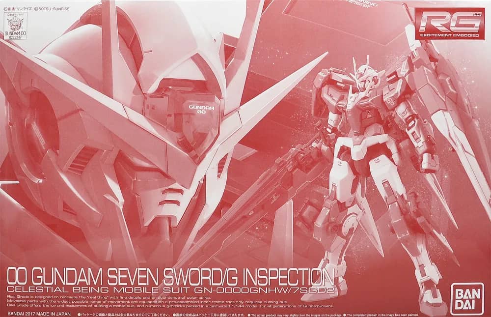 RG GN-0000GNHW/7SGD2 00 Gundam Seven Sword/G Inspection