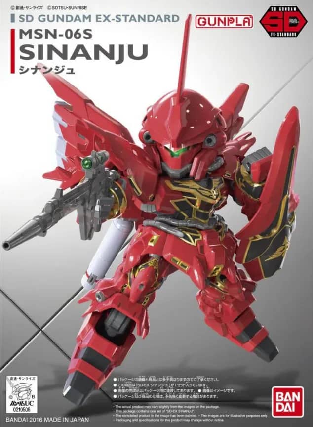 SD Gundam EX-Standard 013 MSN-06S Sinanju