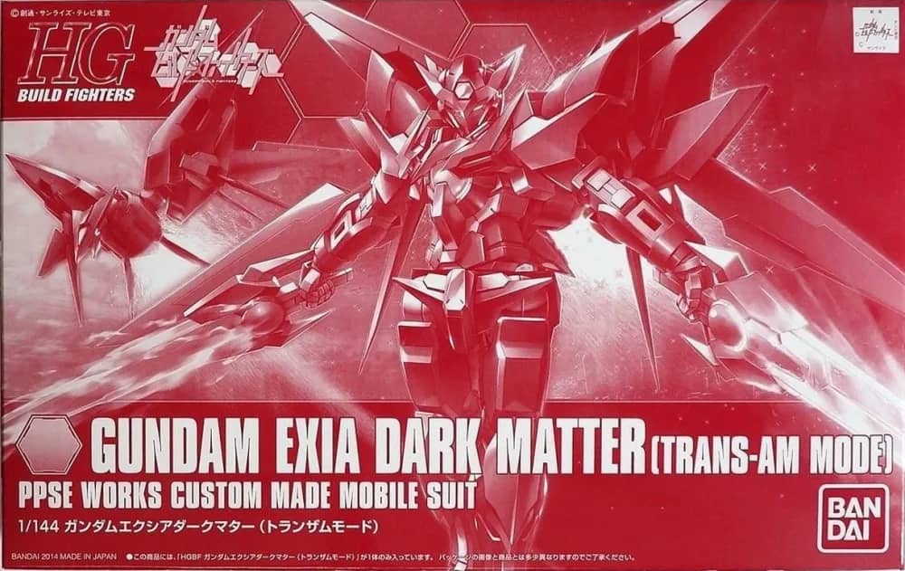 HGBF 1/144 Gundam Exia Dark Matter (Trans-Am Mode)