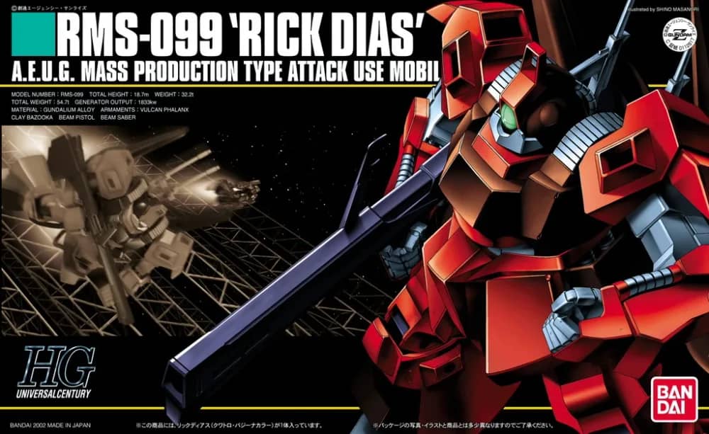 HGUC 1/144 RMS-099 Rick Dias (Update Version)
