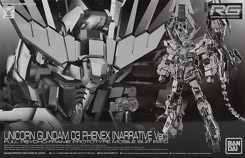 RG 1/144 RX-0 Unicorn Gundam 03 Phenex (Narrative Ver.)
