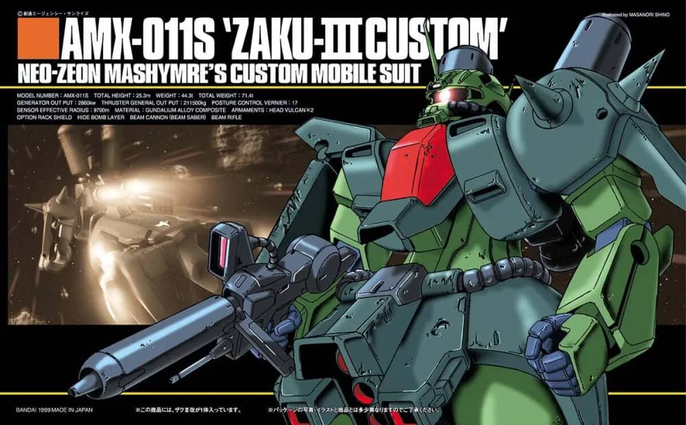 HGUC 1/144 AMX-011S Zaku III Custom