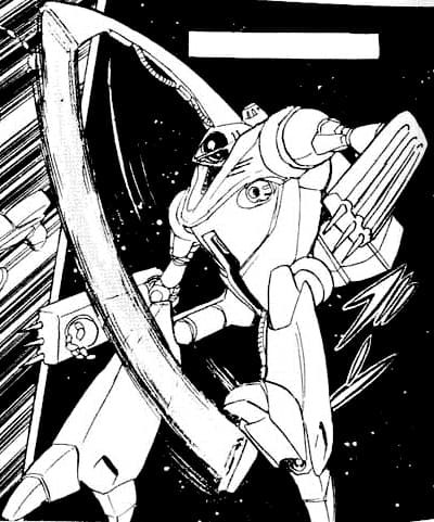 AMS-110 Kitara — Transformable Mobile Suit (Mobile Suit Vs. Giant God of Legend: Gigantis' Counterattack)