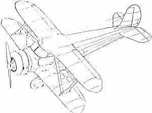 Beechcraft Model D17 "Comet" — Replica Biplane Aircraft (Mobile Suit Zeta Gundam: Day After Tomorrow - From Kai Shiden´s Report)