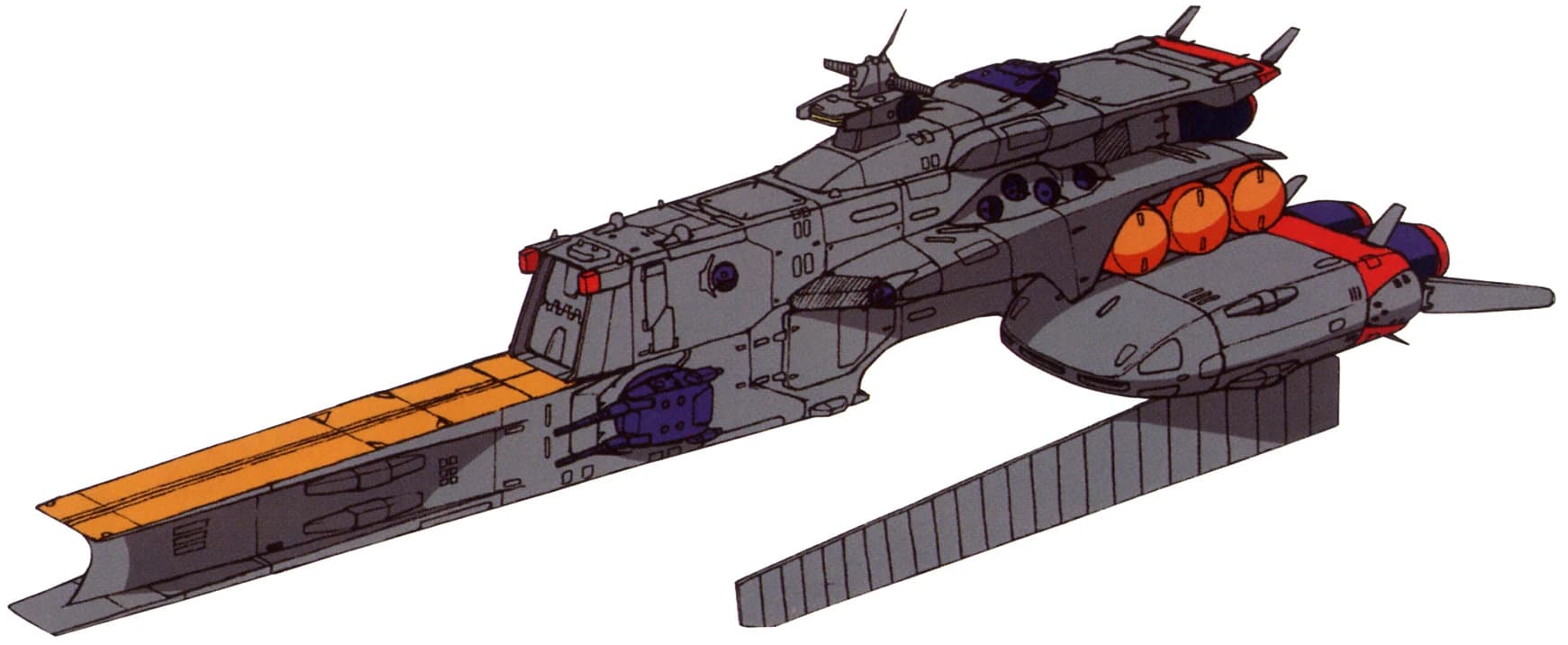 Clop-class — Mass Production Space Light Cruiser (Mobile Suit Crossbone Gundam)