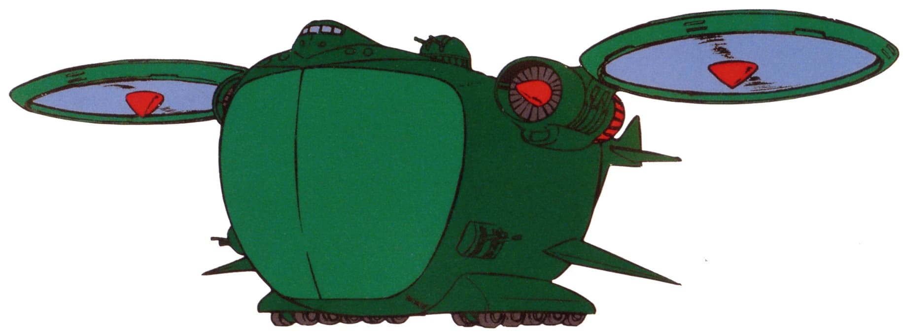 Fat Uncle — Mass Production Aerial Transport Vehicle (Side Operation of the Zeon U.C. 0092)