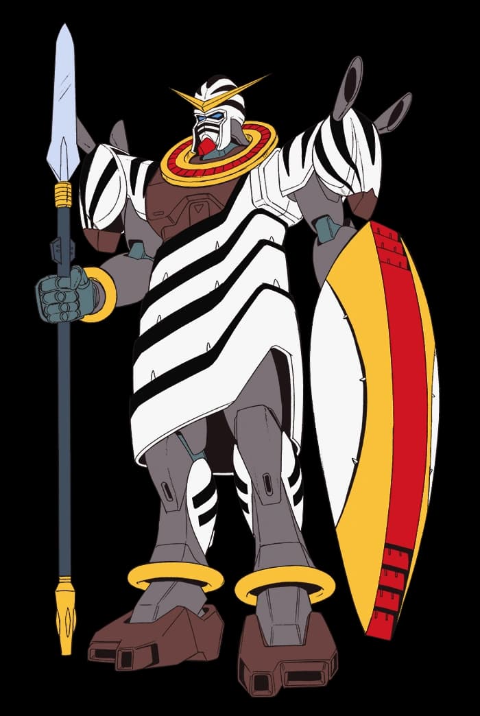 GF13-020NK Gundam Zebra — Mobile Fighter (G Gundam)