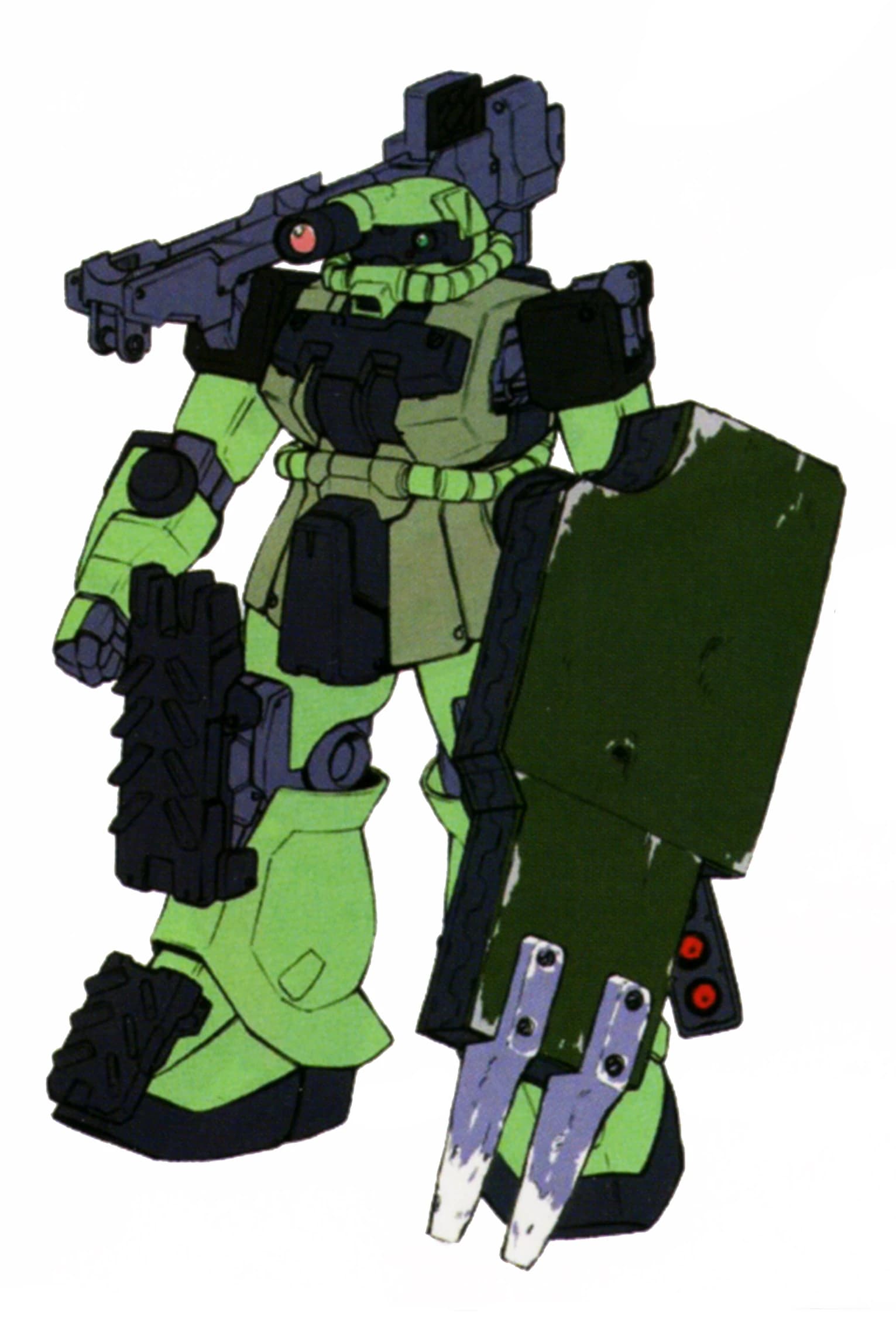 MS-06F Zaku II (Gunner) — Custom Artillery Space Mobile Suit (Mobile Suit Gundam Secret Weapons Phantom Bullets)