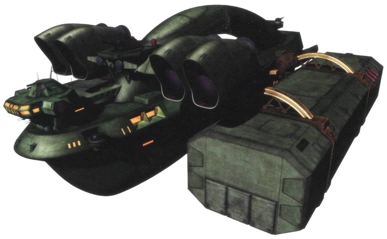 Muspelheim — Prototype Support Space Transport Ship (Mobile Suit Gundam MS IGLOO Apocalypse 0079 (Manga))