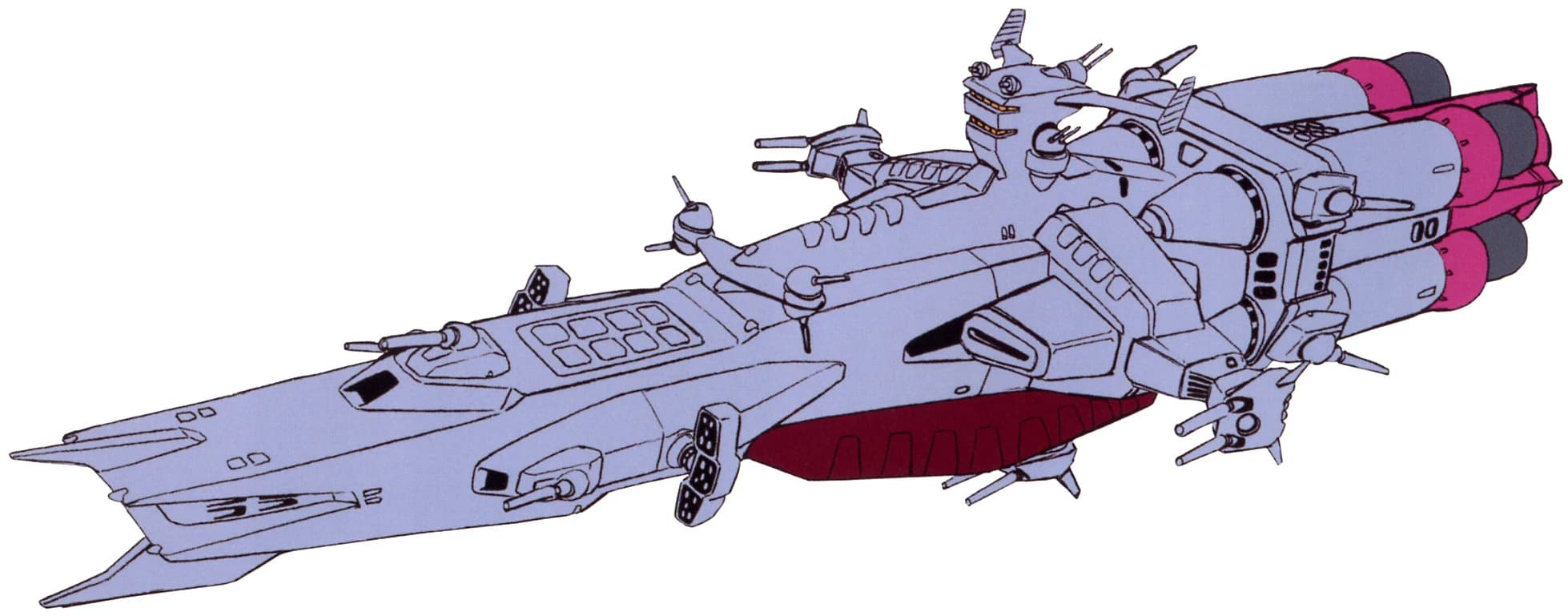 Salamis Kai-class (0083 Refit) — Mass Production Space Light Cruiser (Mobile Suit Gundam Climax U.C)