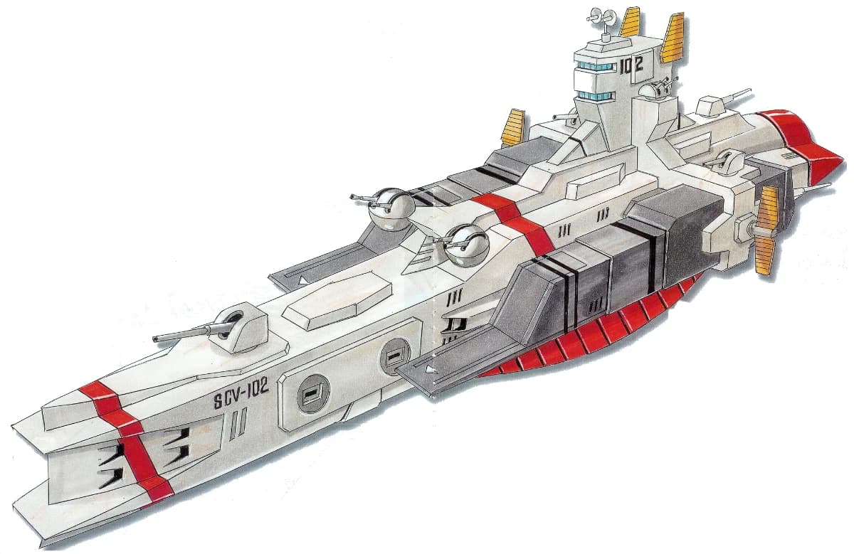 SCV-102 Nelson — Space Cruiser (Advance of Zeta The Traitor to Destiny Extra Compilation: Mace of Judgment)