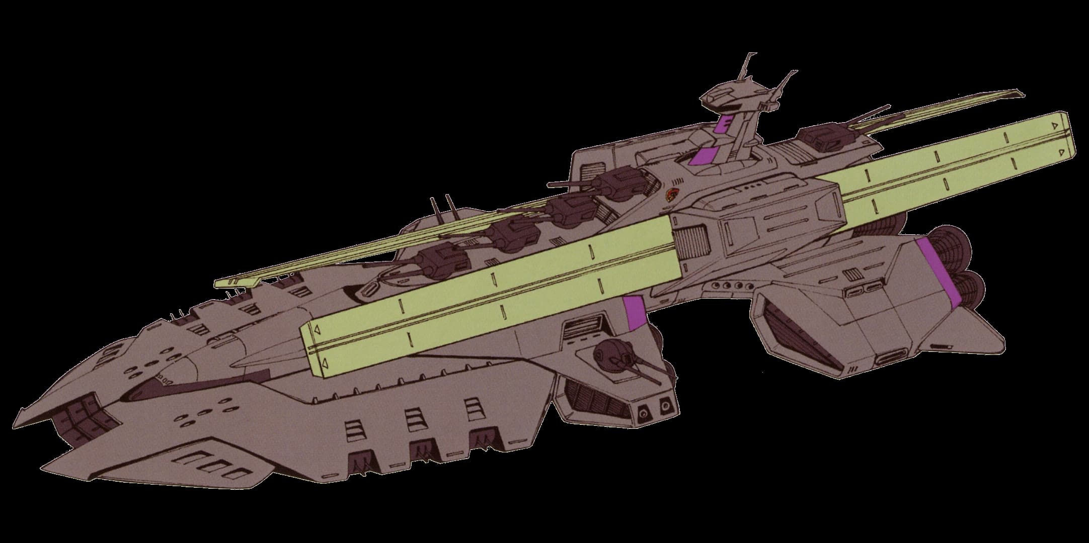 Zamouth Garr-class — Commander-use Space Battleship (Mobile Suit Gundam F91)