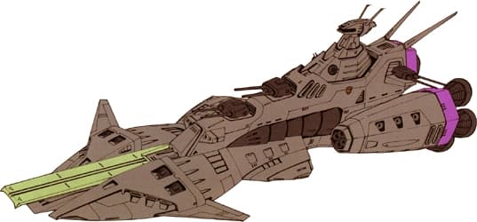Zamouth Giri-class — Battleship (Mobile Suit Gundam F91 (Manga))