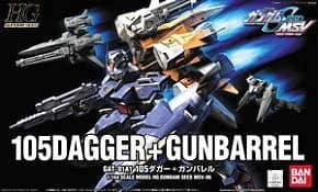 HG 1/144 105 Dagger + Gunbarrel
