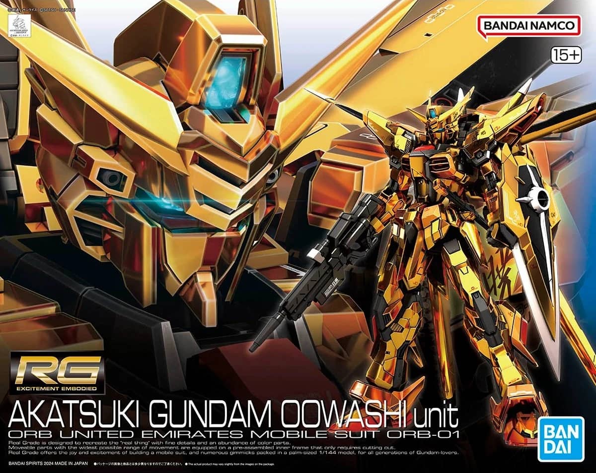 RG 1/144 ORB-01 Akatsuki Gundam (Oowashi Unit)