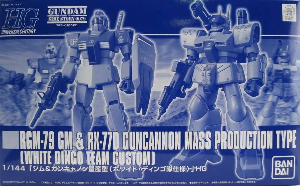 HGUC 1/144 RGM-79 GM & RX-77D Guncannon Mass Production Type (White Dingo Team Custom)