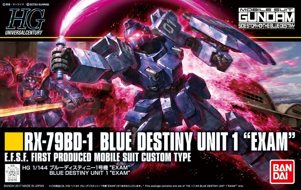 HGUC 1/144 RX-79BD-1 Blue Destiny Unit 1 'EXAM'