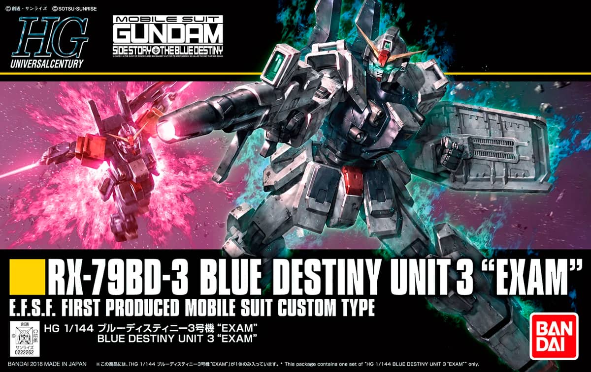 HGUC 1/144 RX-79BD-3 Blue Destiny Unit 3 'EXAM'