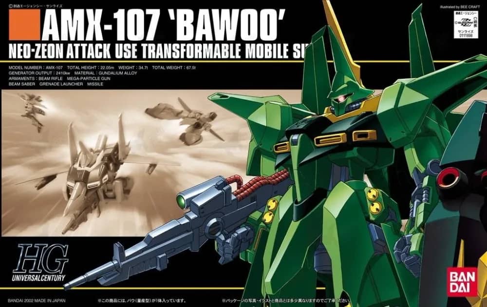 HGUC AMX-107 Bawoo (Mass Production Colors)